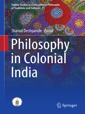cover image of Philosophy in Colonial India